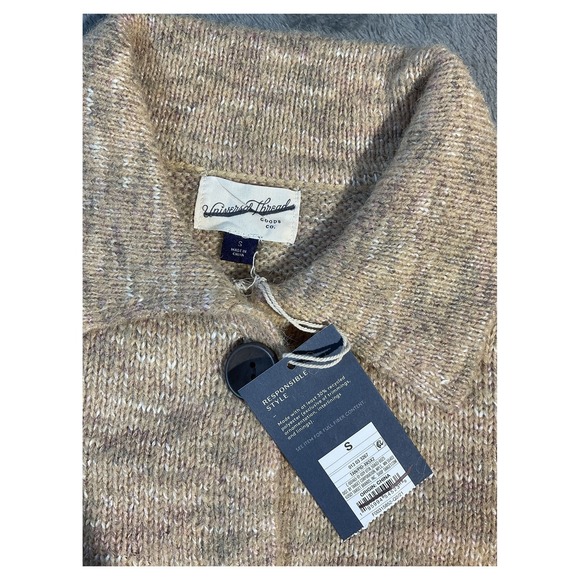 Universal Thread Tan Cardigan Sweater Button Front Size S - Picture 3 of 7